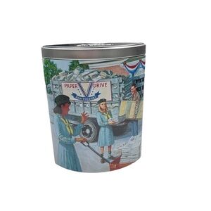 2004 Ashdon Farms Girl Scout Tin 1940's Girl Scout Promise Collectibles